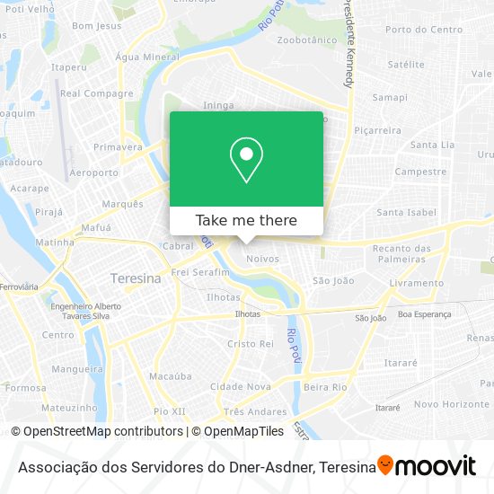 Associação dos Servidores do Dner-Asdner map