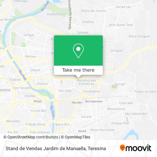Stand de Vendas Jardim de Manuella map