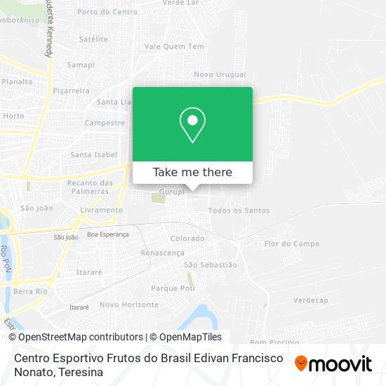 Centro Esportivo Frutos do Brasil Edivan Francisco Nonato map