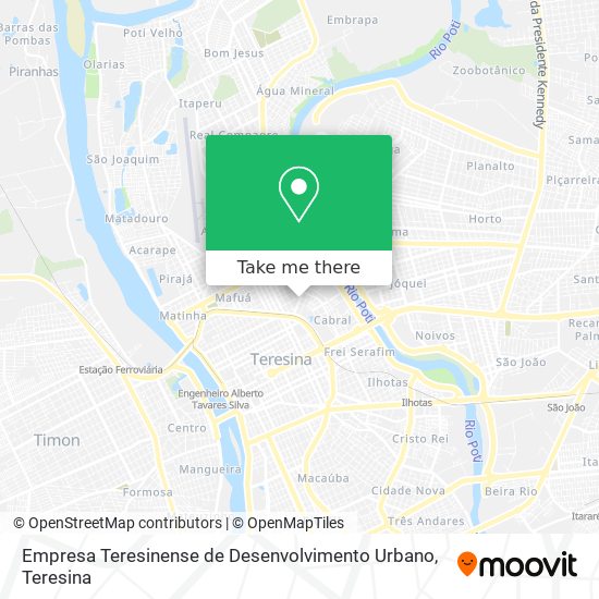Empresa Teresinense de Desenvolvimento Urbano map