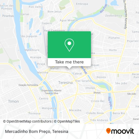 Mercadinho Bom Preço map