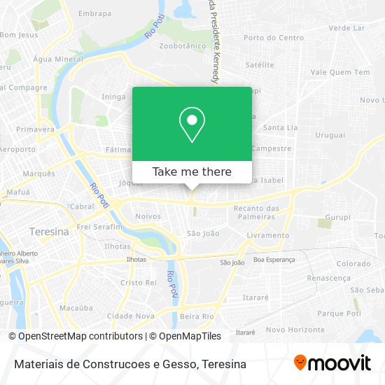Materiais de Construcoes e Gesso map