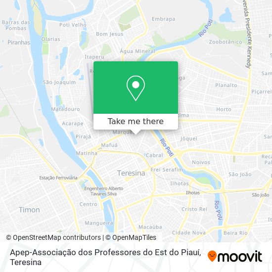 Apep-Associação dos Professores do Est do Piauí map