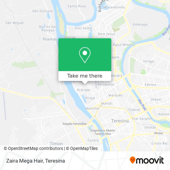 Zaira Mega Hair map