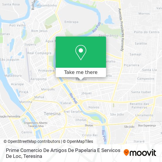 Prime Comercio De Artigos De Papelaria E Servicos De Loc map