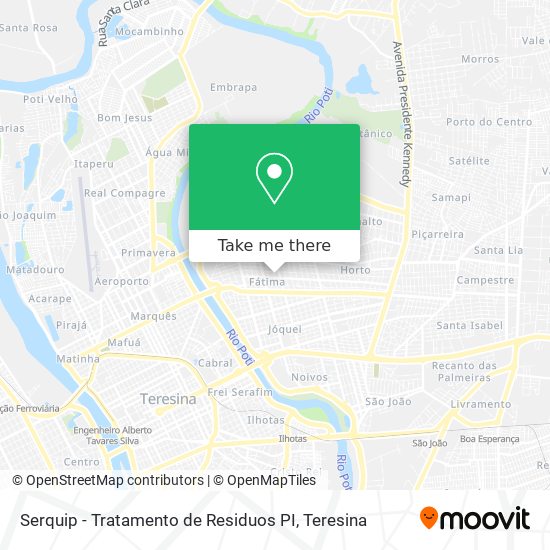 Serquip - Tratamento de Residuos PI map