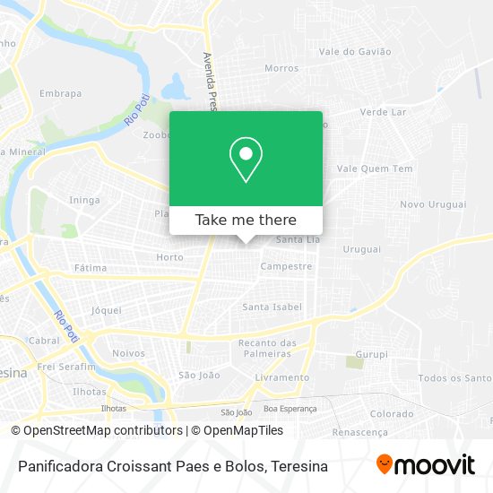 Panificadora Croissant Paes e Bolos map