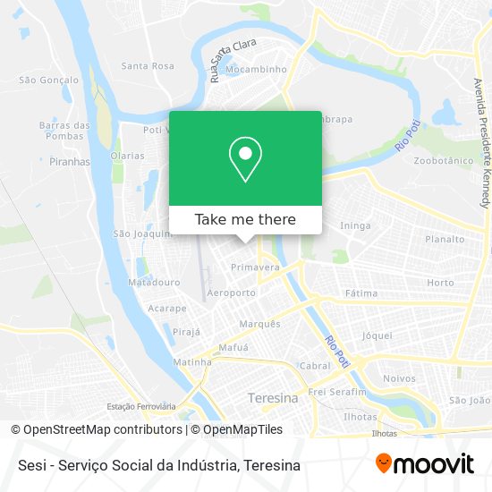 Sesi - Serviço Social da Indústria map