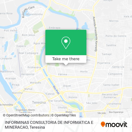 Mapa INFORMINAS CONSULTORIA DE INFORMATICA E MINERACAO