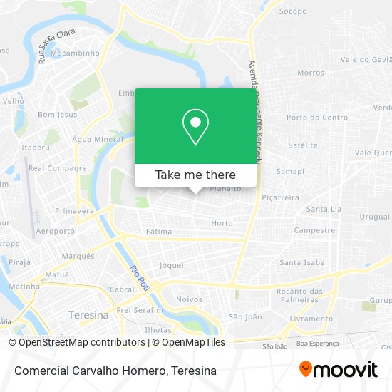 Comercial Carvalho Homero map