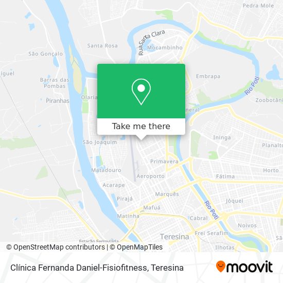 Clínica Fernanda Daniel-Fisiofitness map