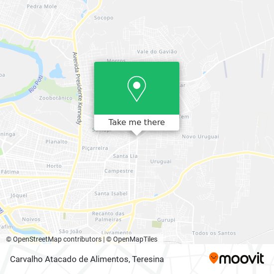 Carvalho Atacado de Alimentos map