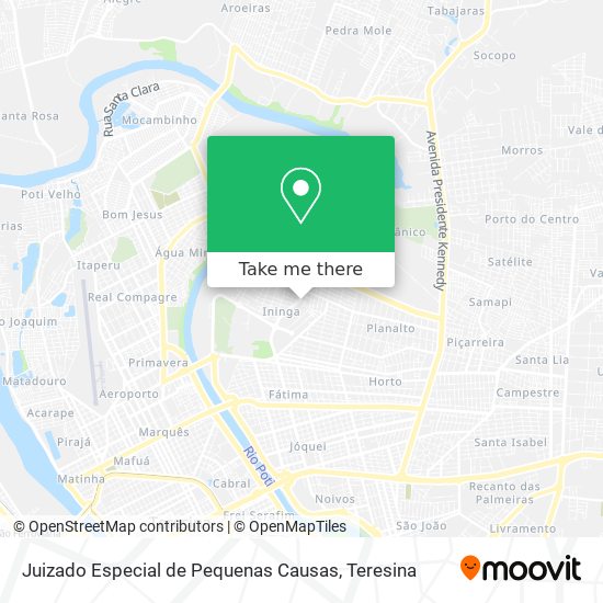 Juizado Especial de Pequenas Causas map