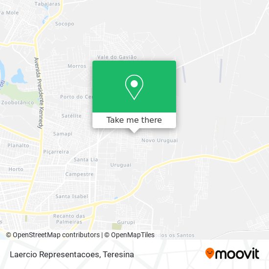 Laercio Representacoes map