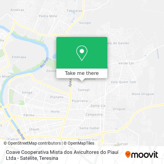 Coave Cooperativa Mista dos Avicultores do Piauí Ltda - Satélite map