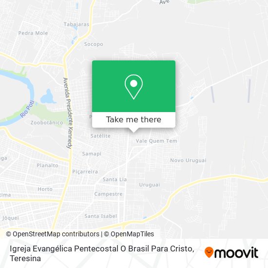 Igreja Evangélica Pentecostal O Brasil Para Cristo map
