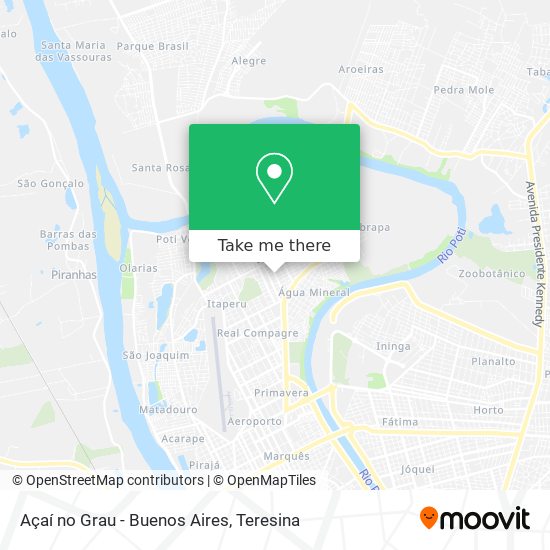 Açaí no Grau - Buenos Aires map