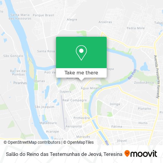 Salão do Reino das Testemunhas de Jeová map