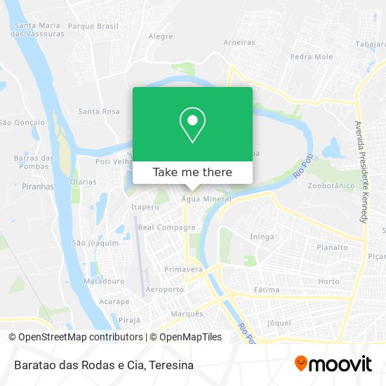 Baratao das Rodas e Cia map