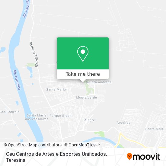 Ceu Centros de Artes e Esportes Unificados map
