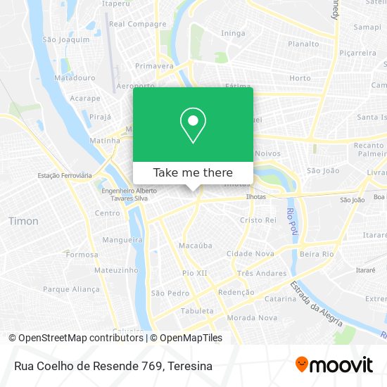 Mapa Rua Coelho de Resende 769