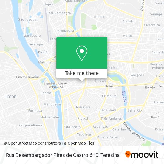Rua Desembargador Pires de Castro 610 map