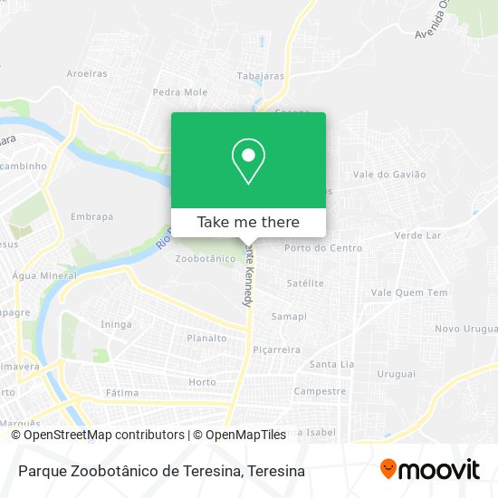 Parque Zoobotânico de Teresina map