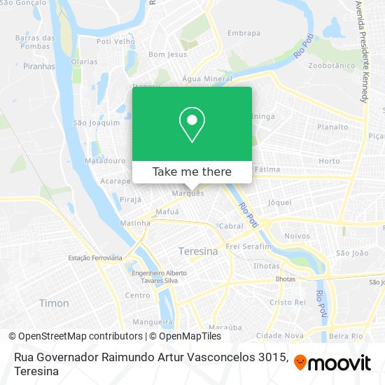 Mapa Rua Governador Raimundo Artur Vasconcelos 3015