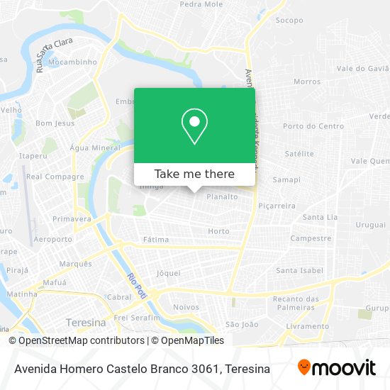 Avenida Homero Castelo Branco 3061 map