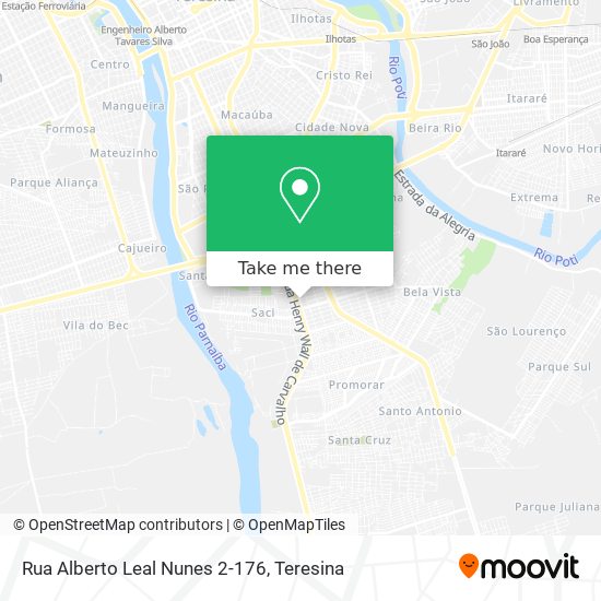 Mapa Rua Alberto Leal Nunes 2-176