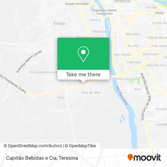 Capitão Bebidas e Cia map