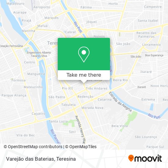 Varejão das Baterias map