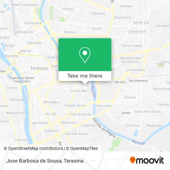 Jose Barbosa de Sousa map
