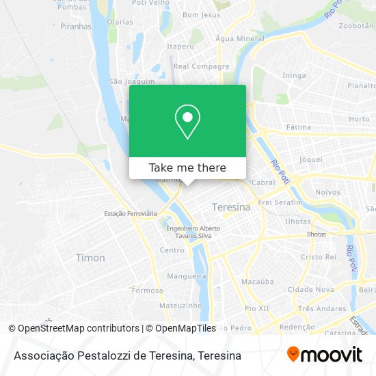 Associação Pestalozzi de Teresina map