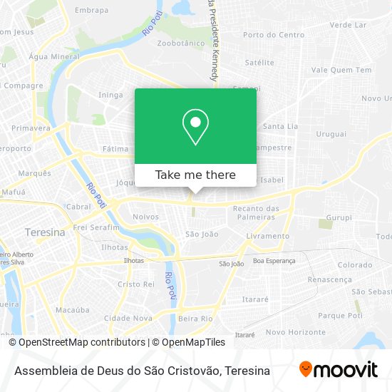 Mapa Assembleia de Deus do São Cristovão