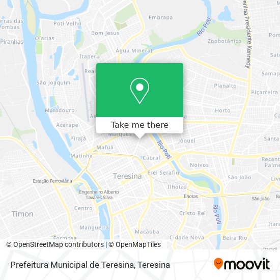 Mapa Prefeitura Municipal de Teresina