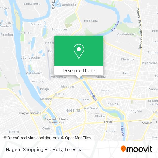 Mapa Nagem Shopping Rio Poty