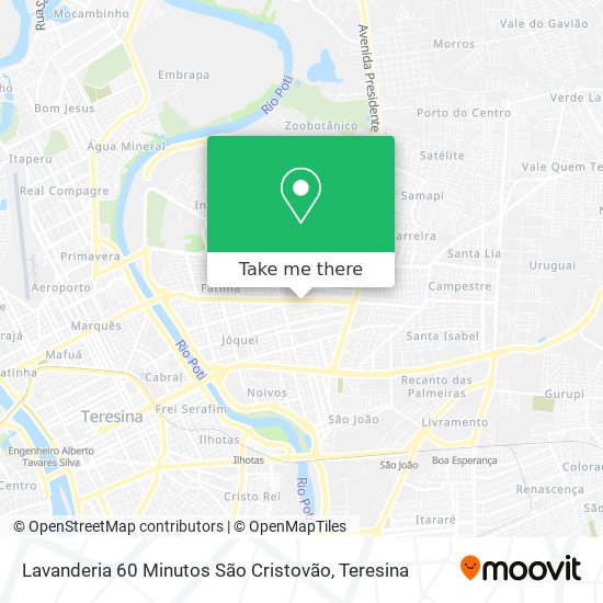 Mapa Lavanderia 60 Minutos São Cristovão