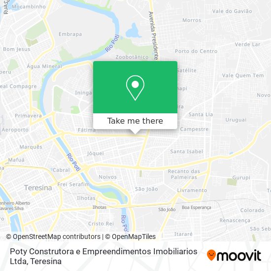 Poty Construtora e Empreendimentos Imobiliarios Ltda map