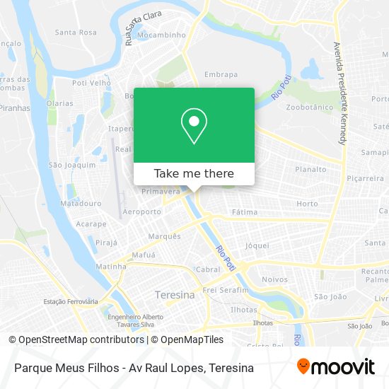 Mapa Parque Meus Filhos - Av Raul Lopes