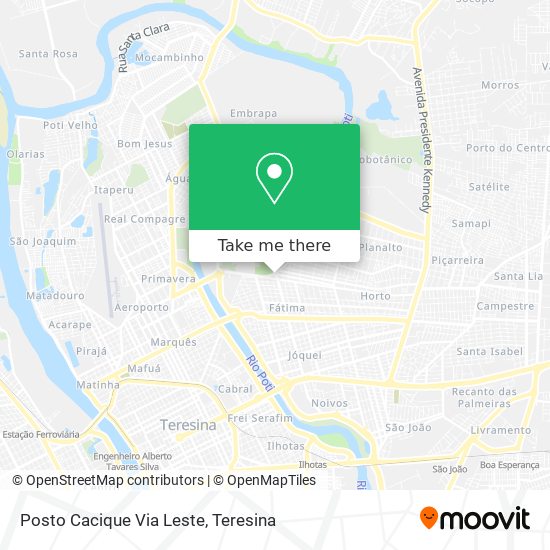 Posto Cacique Via Leste map
