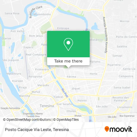 Posto Cacique Via Leste map