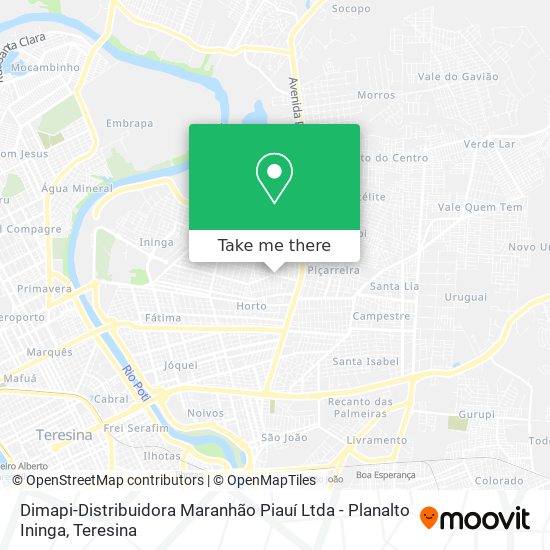 Dimapi-Distribuidora Maranhão Piauí Ltda - Planalto Ininga map