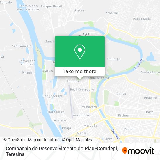 Companhia de Desenvolvimento do Piauí-Comdepi map