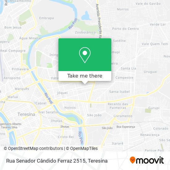 Mapa Rua Senador Cândido Ferraz 2515