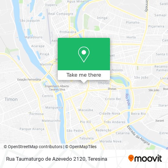 Mapa Rua Taumaturgo de Azevedo 2120