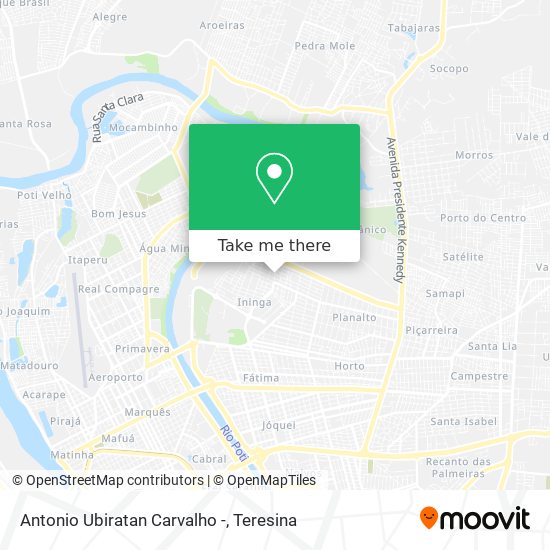 Antonio Ubiratan Carvalho - map