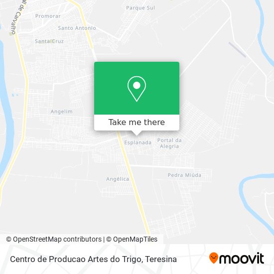 Mapa Centro de Producao Artes do Trigo