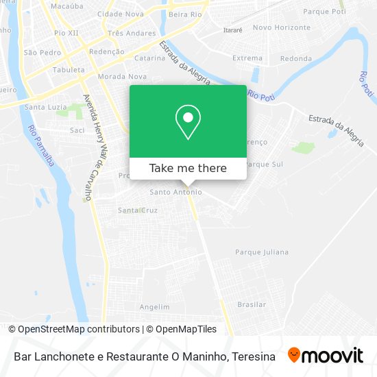 Bar Lanchonete e Restaurante O Maninho map