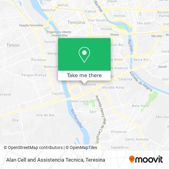Mapa Alan Cell and Assistencia Tecnica